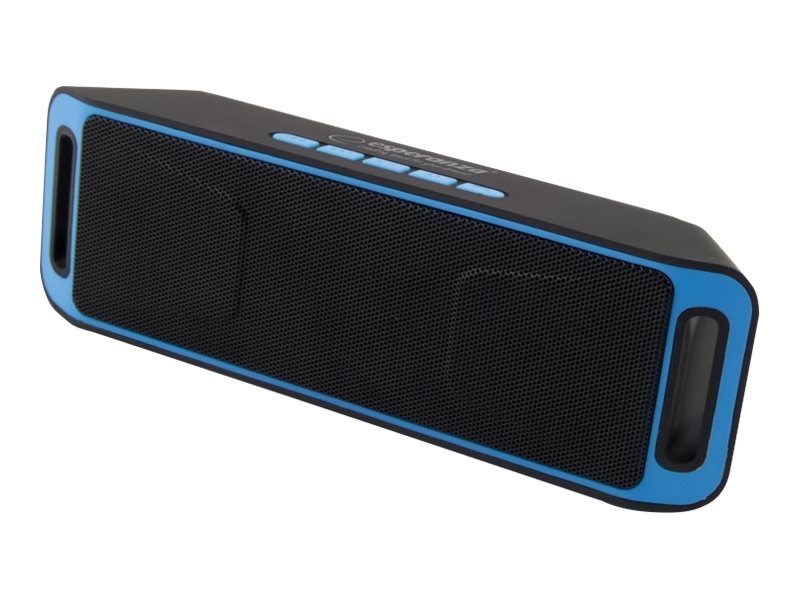 Esperanza FOLK - Högtalare - för bärbar användning - trådlös - Bluetooth - 6 Watt - svart, blå
