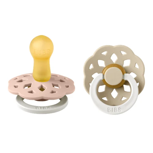 BIBS Pacifier Boheme Latex stl2 Blush GLOW/Vanilla GLOW, 2 st, bild 4