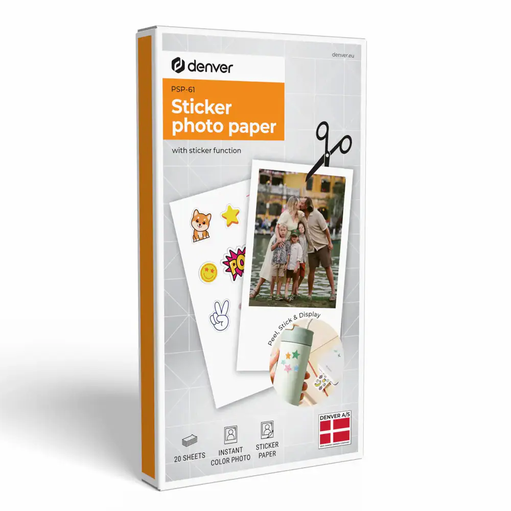 Denver Självhäftande fotopapper till MCP-6010 20-pack