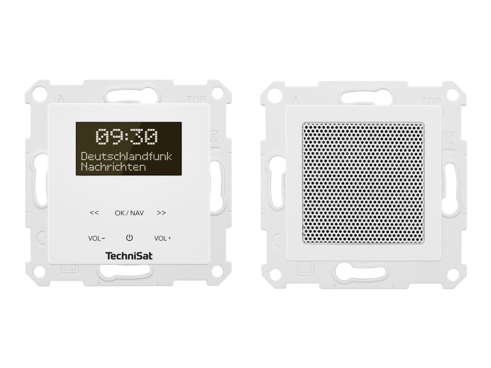TechniSat DigitRadio UP 55 - DAB-radio - 2 x 2 Watt - vit