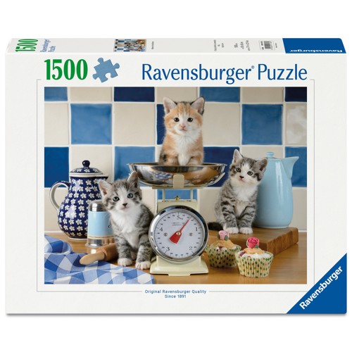 Ravensburger Pussel: Kittens in the Kitchen 1500 Bitar