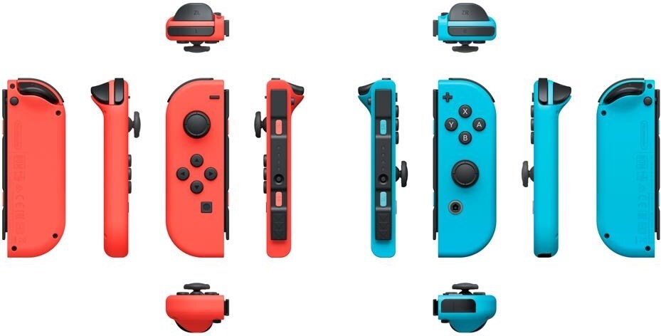 Nintendo Switch Joy-Cons Par, blå/röd, bild 2