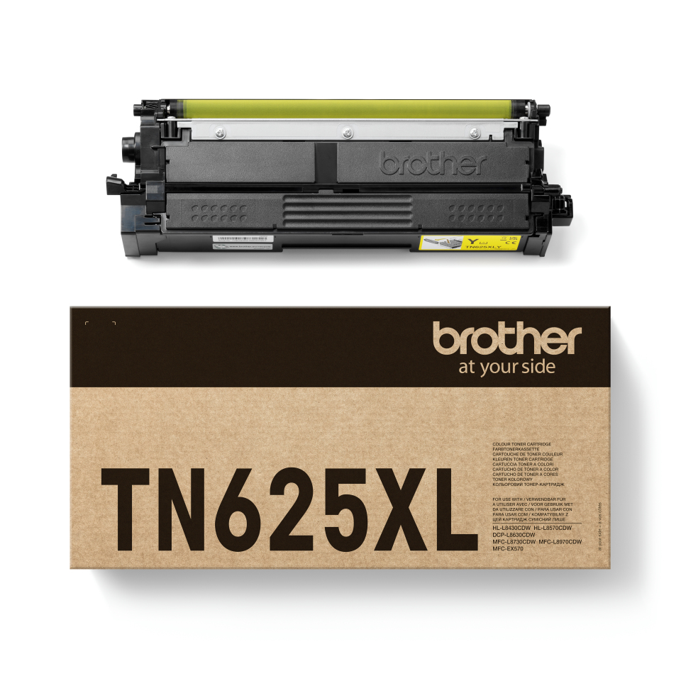 Brother TN-625XLY, 4500 sidor, Gul, bild 3