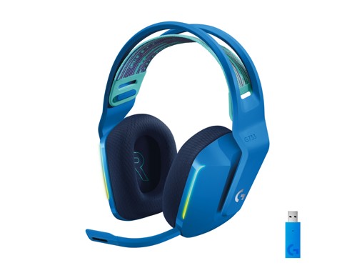 Logitech G733 LIGHTSPEED – trådlöst gamingheadset, blå, bild 3