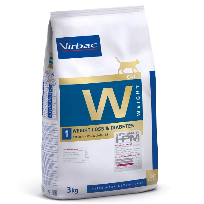 Virbac Cat W1 Weight Loss & Diabetes 3 kg