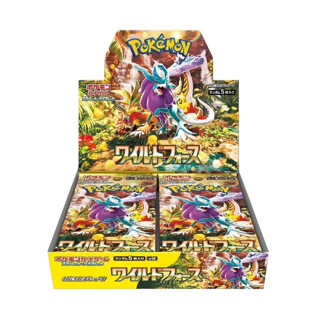 Pokemon Scarlet & Violet: Wild Force Booster Box Display (Japansk)