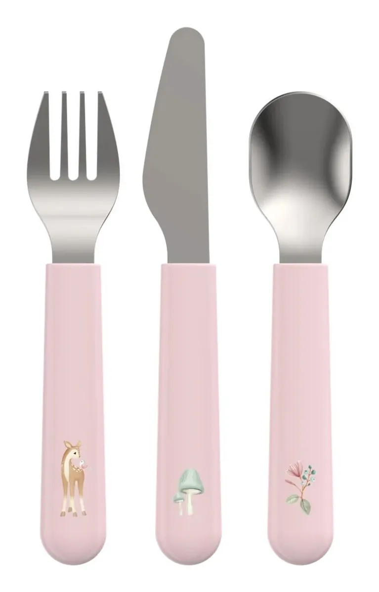 Little Dutch 108033065406, Bestickset för barn, Rosa, Plast, Rostfritt stål, Flicka, 1 År, 1 personer