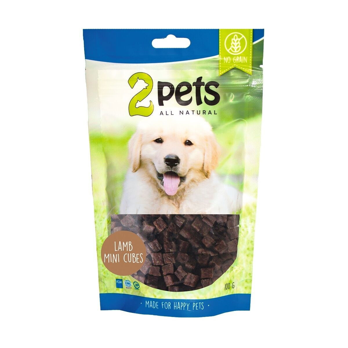 2Pets Minicubes Hundgodis med Lamm 400 g