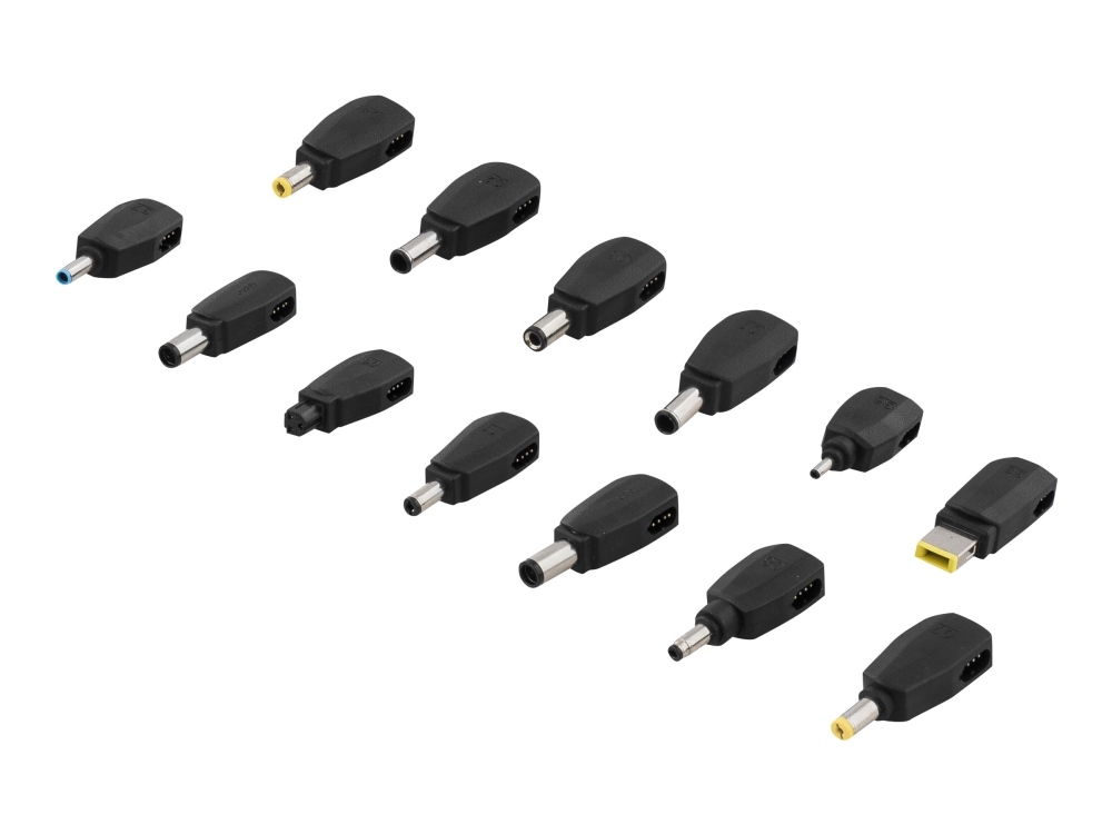 AC-adapter Deltaco, universal, 15-20V, 8A, 120W, LED-display, 11 olika kontakter