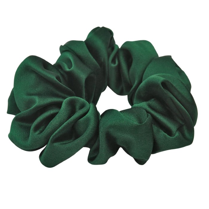 Lenoites Mulberry Silk Scrunchie Green 1 pcs