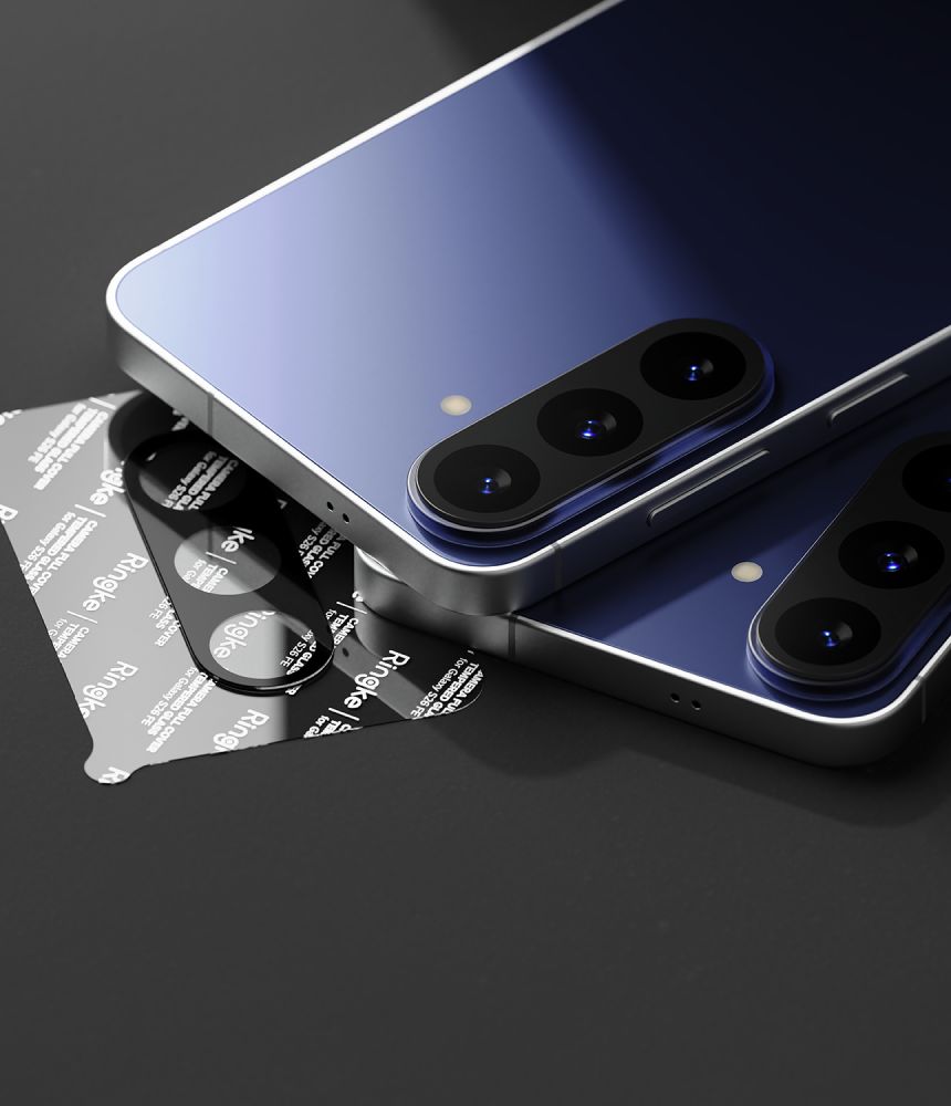Ringke Camera Full Cover, 2-pack härdat glas till Samsung Galaxy S26 FE – Svart, bild 5