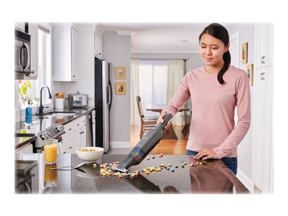 BLACK+DECKER DustBuster HLVC320B11-QW - Dammsugare - handhållen - utan påse - sladdlös - titan laddare medföljer