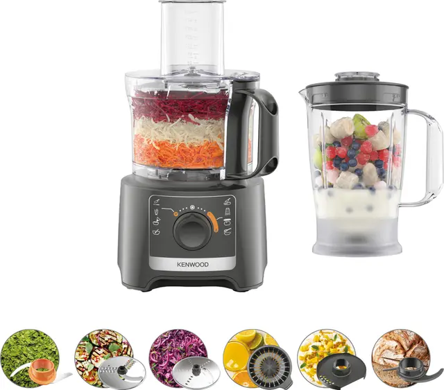 Kenwood MultiPro Compact matberedare FDP31.360.GY (skiffergrå)