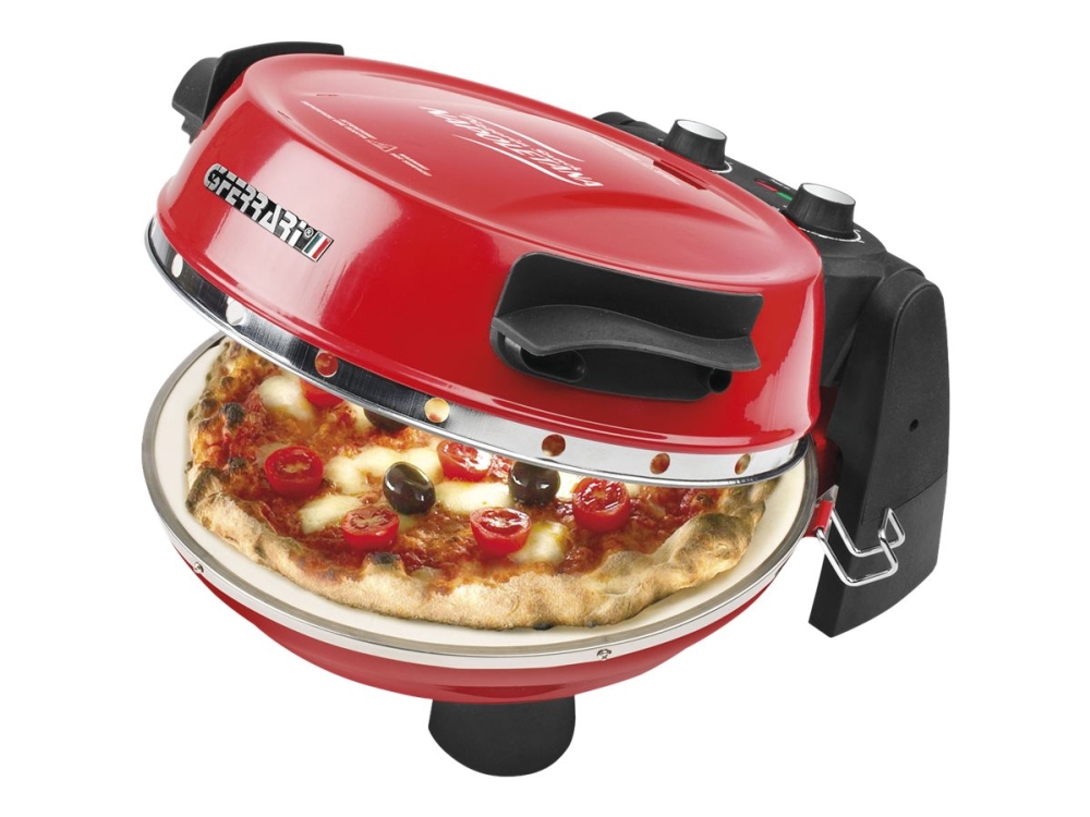 G3 Ferrari G10032 Pizzeria Snack Napoletana - Pizza ovn - 1.2 kW - röd/sort