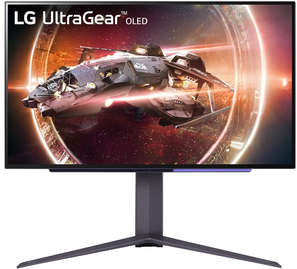 27" LG UltraGear 27GS95QE, OLED 2560x1440, 0.03 ms, 240Hz G-Sync, HDR400, höjdjusterbar, pivot, 2xHDMI/DP, USB 3.0-hubb, bild 3