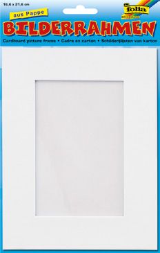 Folia 2333, Kartong, Vit, Enbildsram, 16,6 x 21,6 cm, Rektangulär, 225 mm