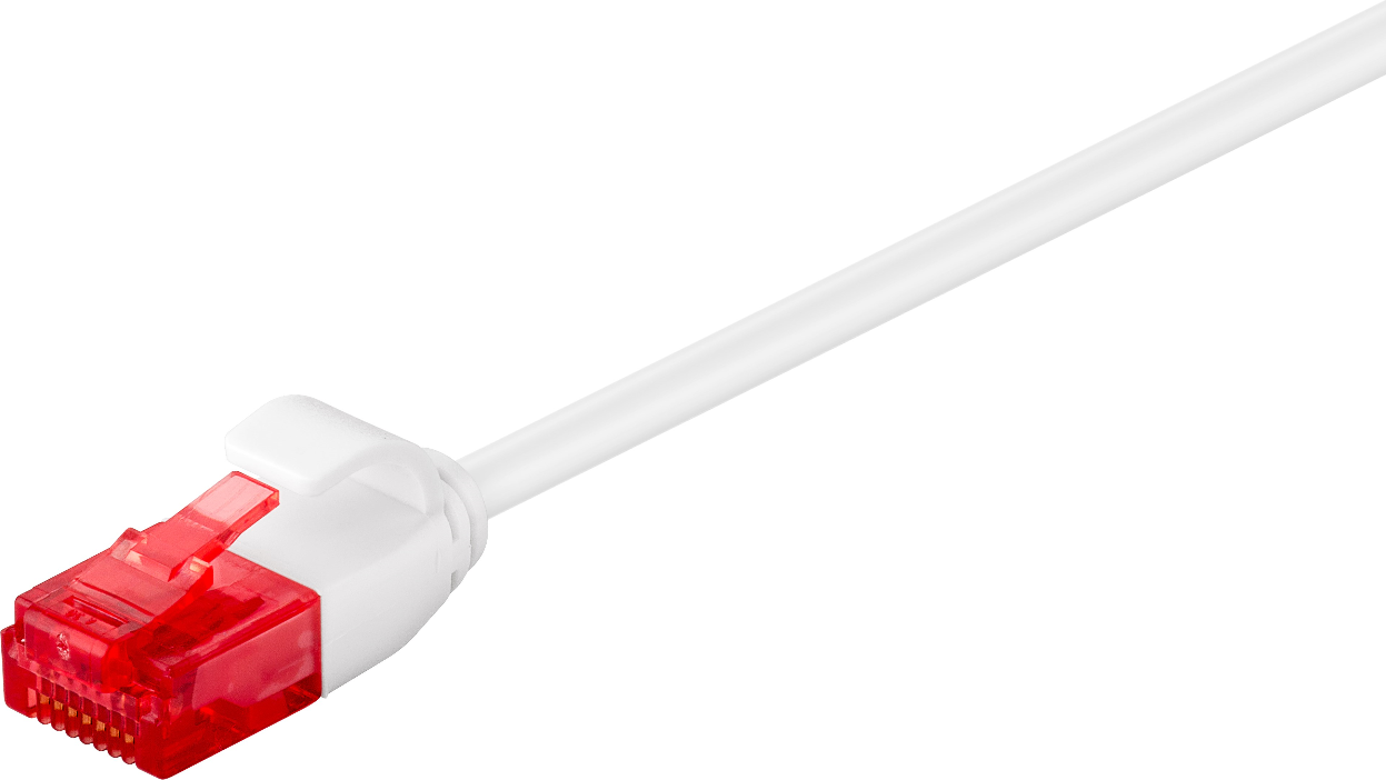 Nätverkskabel MicroConnect oskärmad Cat6, slim, 3,6mm i diameter, 10 meter - Vit, bild 2