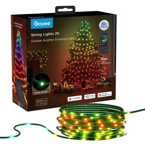 Govee String Lights 2S Smart Julbelysning – 20 meter