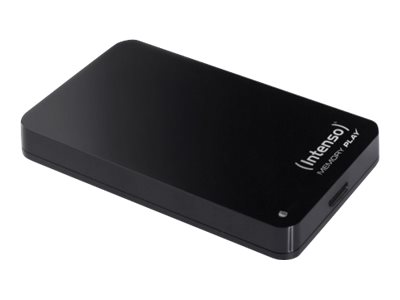 Intenso MEMORY PLAY - Hårddisk - 1 TB - extern (portabel) - 2.5 - USB 3.0 - 5400 rpm - buffert: 8 MB - svart
