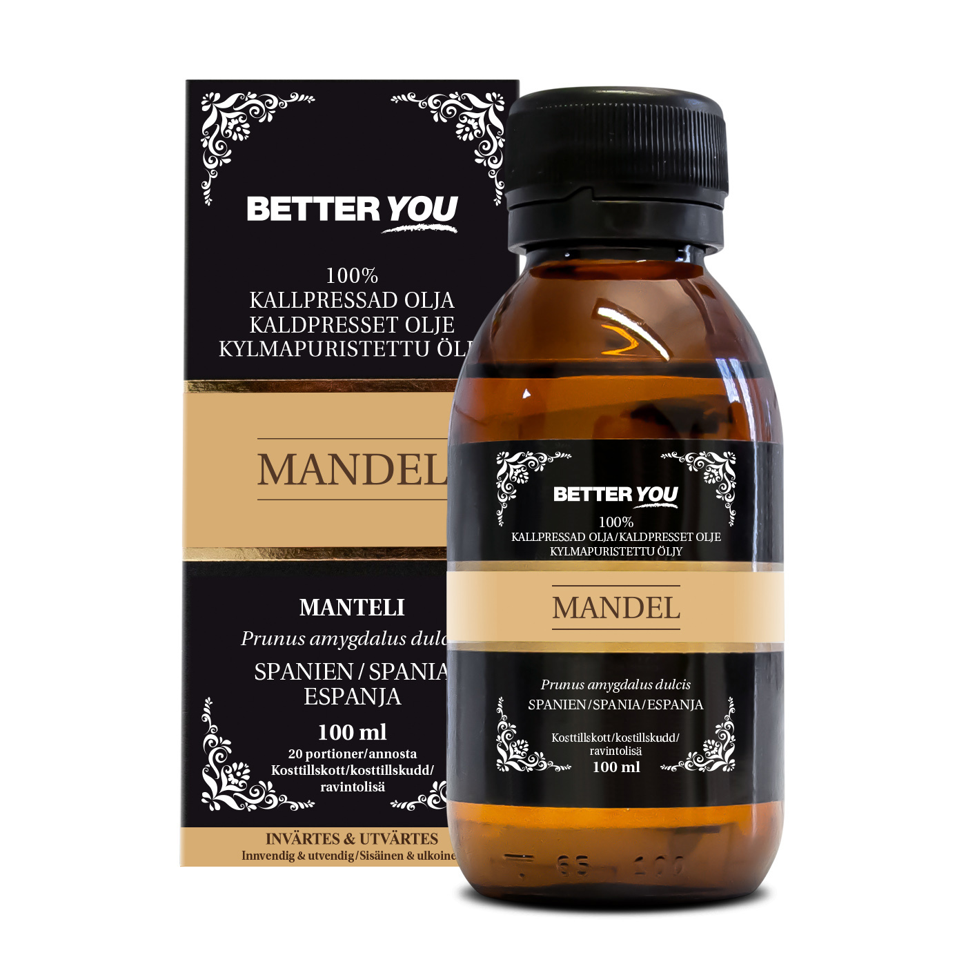 Better You Mandelolja EKO Kallpressad 100 ml