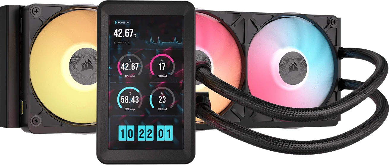 Corsair iCUE Link Titan II 360 RX LCD RGB Svart