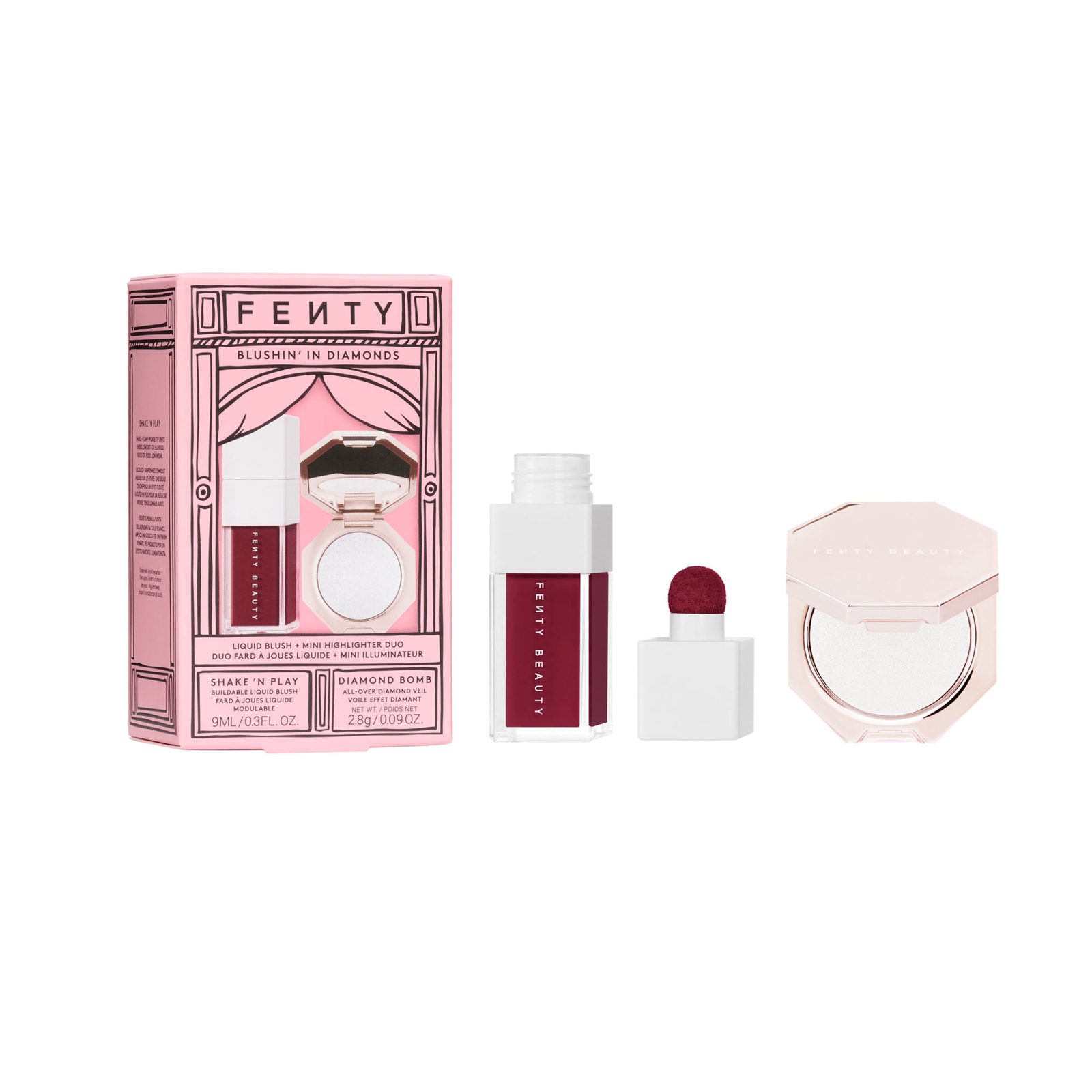 Fenty Beauty Limited Edition Liquid Blush + Mini Highlighter Duo