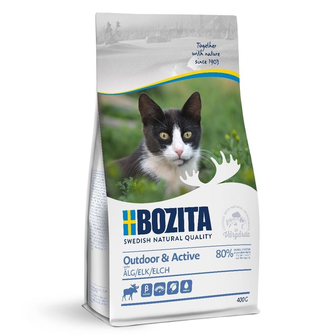 Bozita Outdoor & Active Elk Torrfoder till Katt 400 g