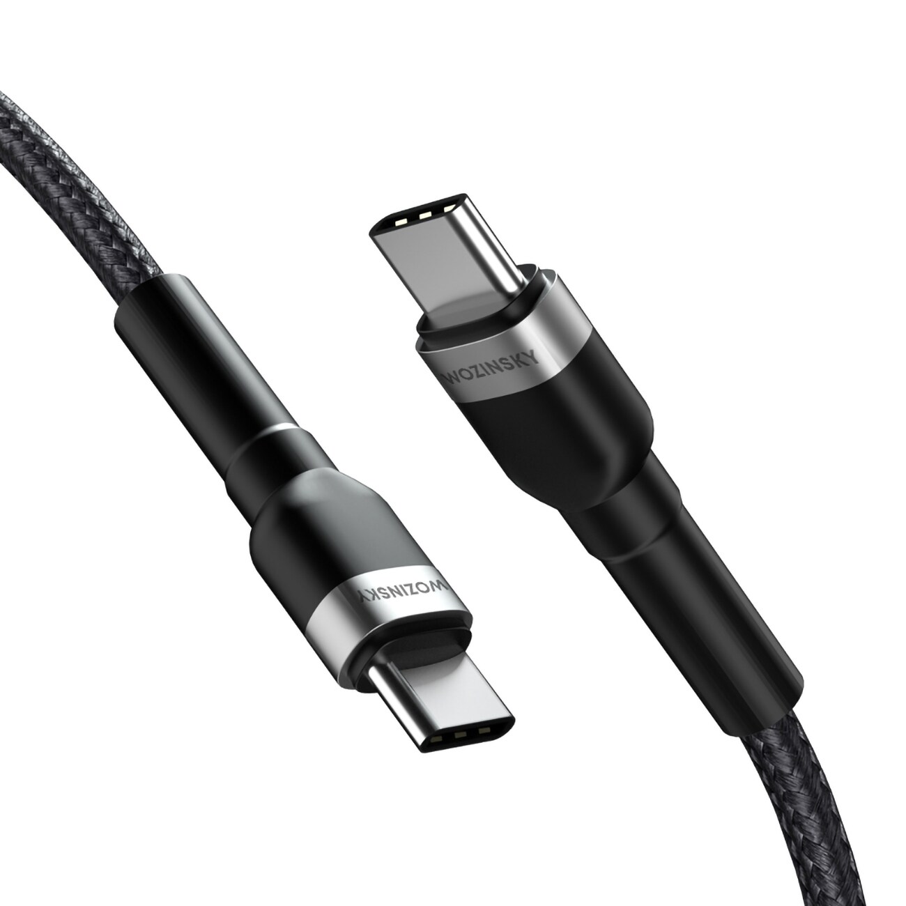 Wozinsky USB-C till USB-C kabel 65W PD, 1m - Svart, bild 2