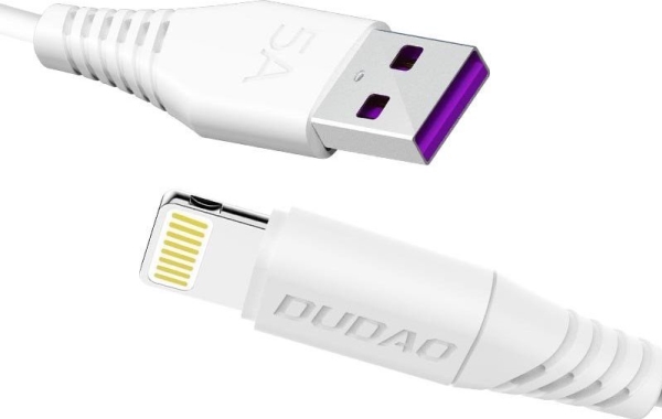 Dudao L2L USB-A till Lightning-kabel 1m hvid