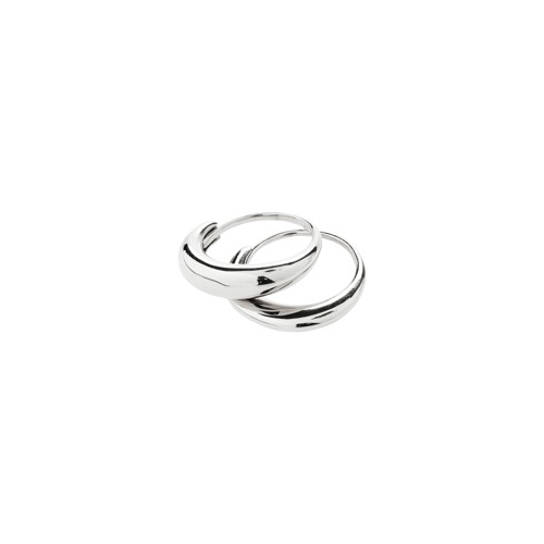 PILGRIM - KAISYN Ring 2-in-1 Set - Silver Plated