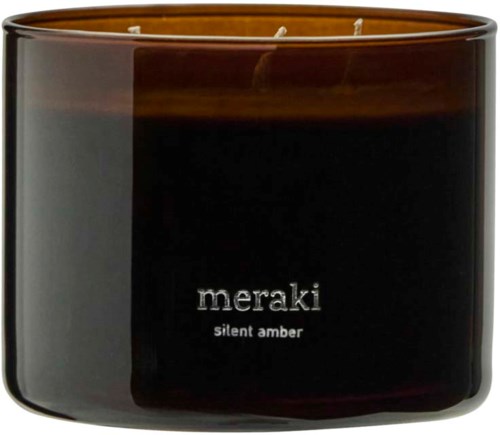 Meraki - Scented Candle - Silent Amber - 340 g - Brown, bild 4