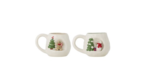 Bloomingville - Ryne Mug - White - Stoneware, bild 3