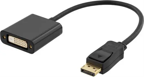Adapter från DisplayPort hane till DVI-D Dual Link hona, 0,2 meter, 1080@60Hz, svart, bild 4