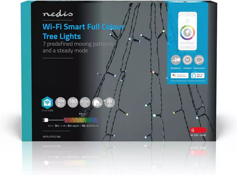 Nedis Smart Life Tree lights RGB 10x2m / 180 LED