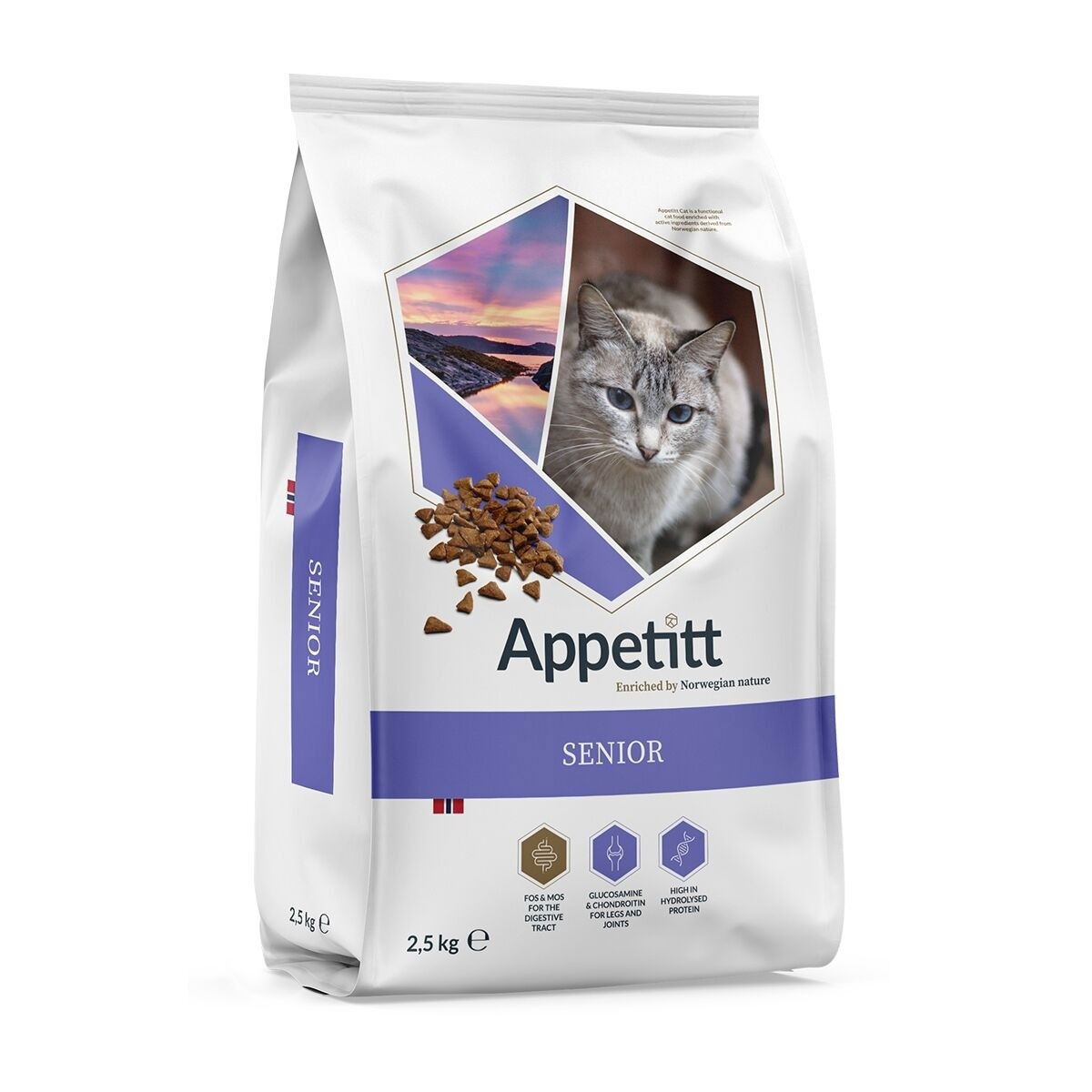 Appetitt Cat Senior Torrfoder till Seniorkatt 2,5 kg