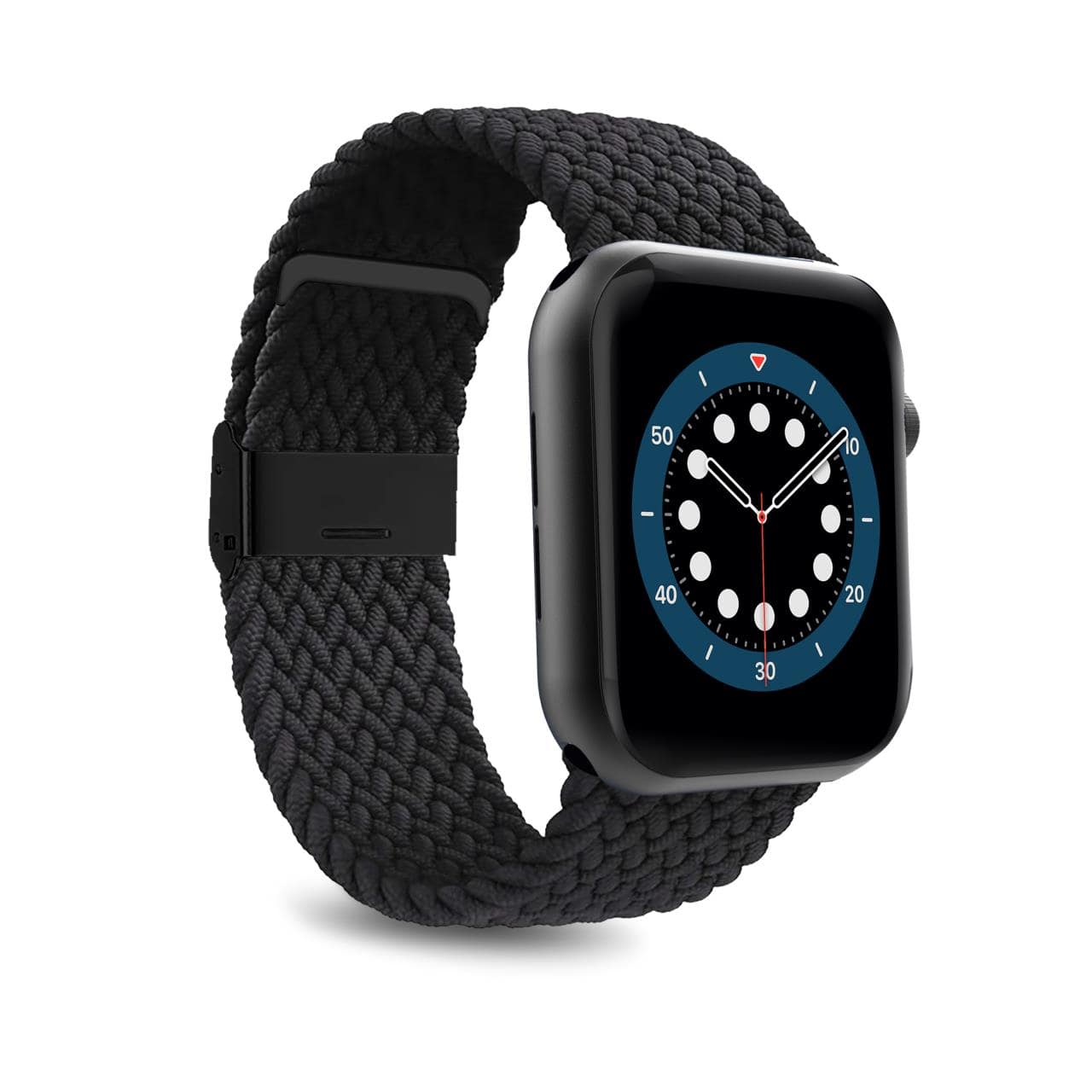Puro Apple Watch 44-49mm Loop klockarmband (svart)