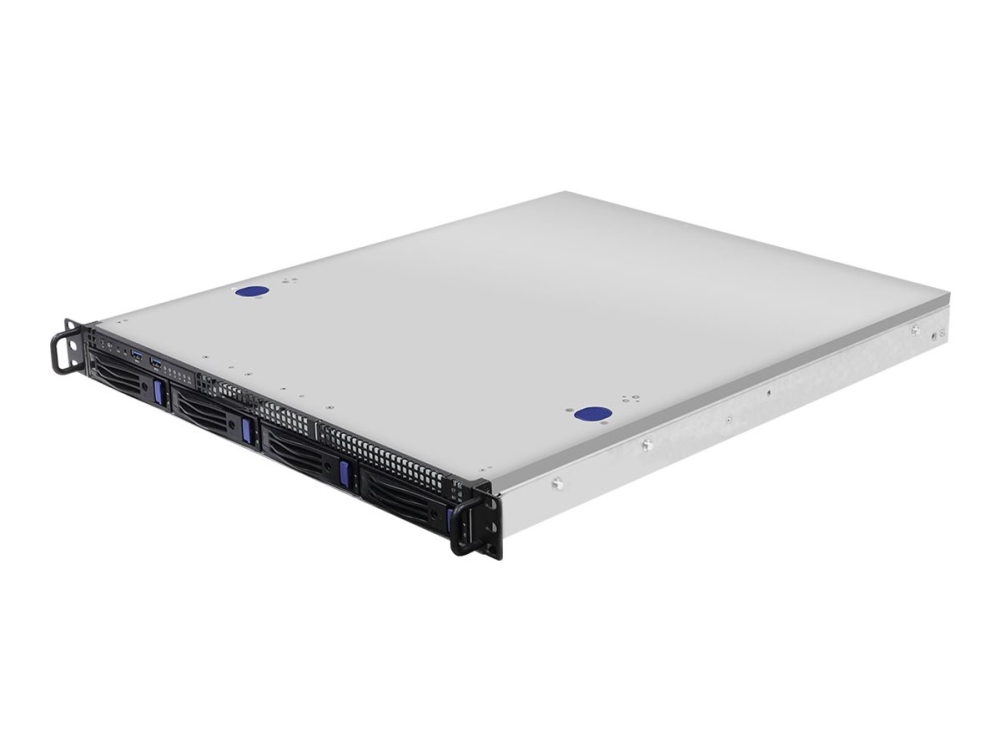 ASRock Rack 1U4LW-B650/2L2T, AMD B650, AM5, 1U rackserver, 4xDDR5, 4x3.5" HDD, 1xM.2, 10GbE LAN, 400W nätagg, utan CPU/RAM/HDD