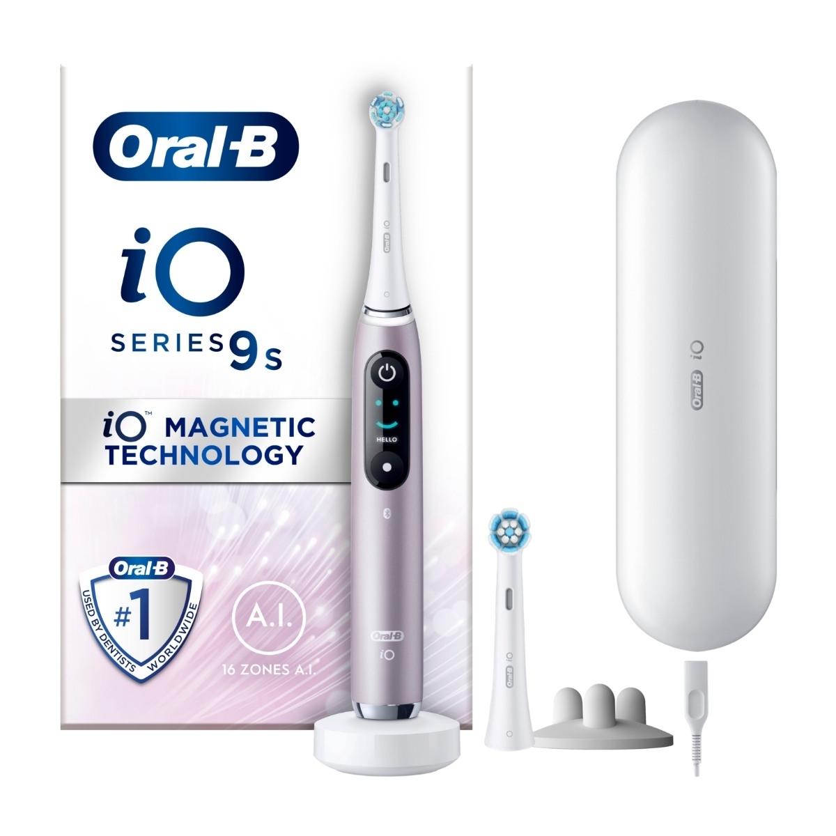 Oral-B iO9S eltandborste, Rose Quartz, bild 5