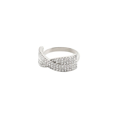 PILGRIM - SHEA Crystal Ring - Silver Plated