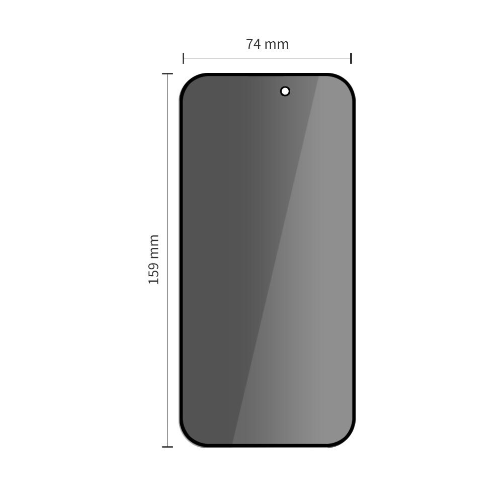 Tech-Protect Glass Spy+ 2-pack insynsskyddande glas för iPhone 16 Pro Max /17 Pro Max, bild 3