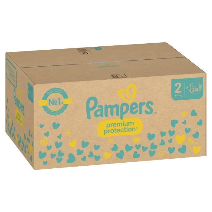 Pampers Premium Protection blöja Storlek 2 (4-8 kg) 240 st