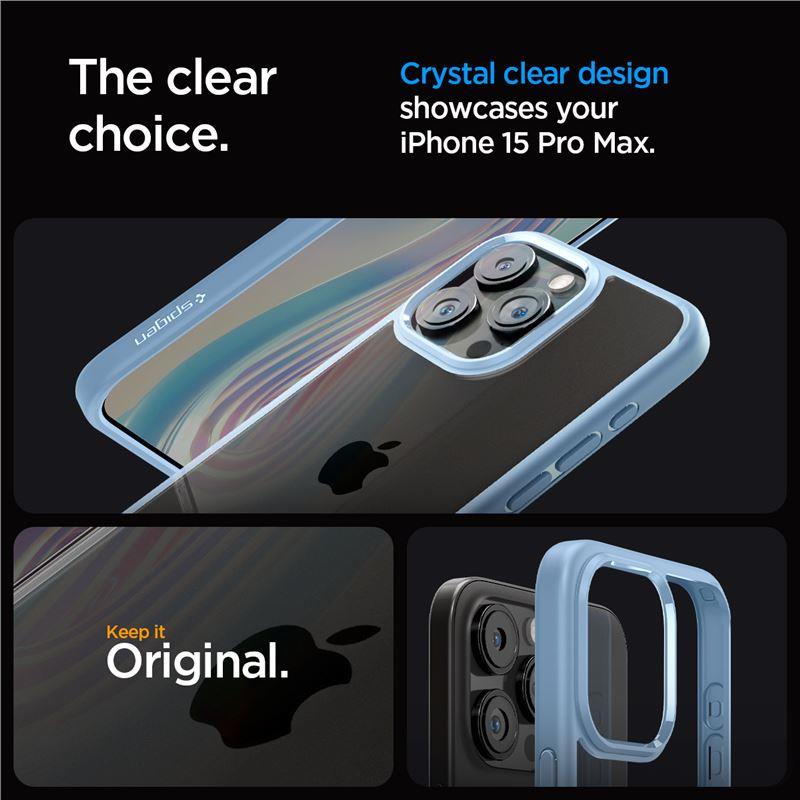 Spigen Crystal Hybrid-fodral för iPhone 15 Pro Max - klarblå, bild 5