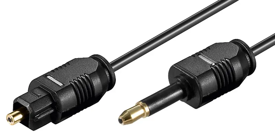 goobay AVK 224-0100 - Digial audiokabel (optisk) - mini-TOSLINK hane till TOSLINK hane - 1 m, bild 2