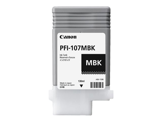 Canon PFI-107MBK bläckpatron 130 ml för iPF670/680/685/770/780