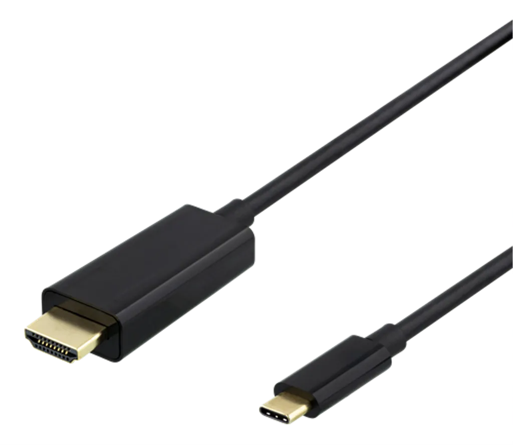 Deltaco USB-C till HDMI, 4K@60Hz, 1 meter - Svart, bild 4