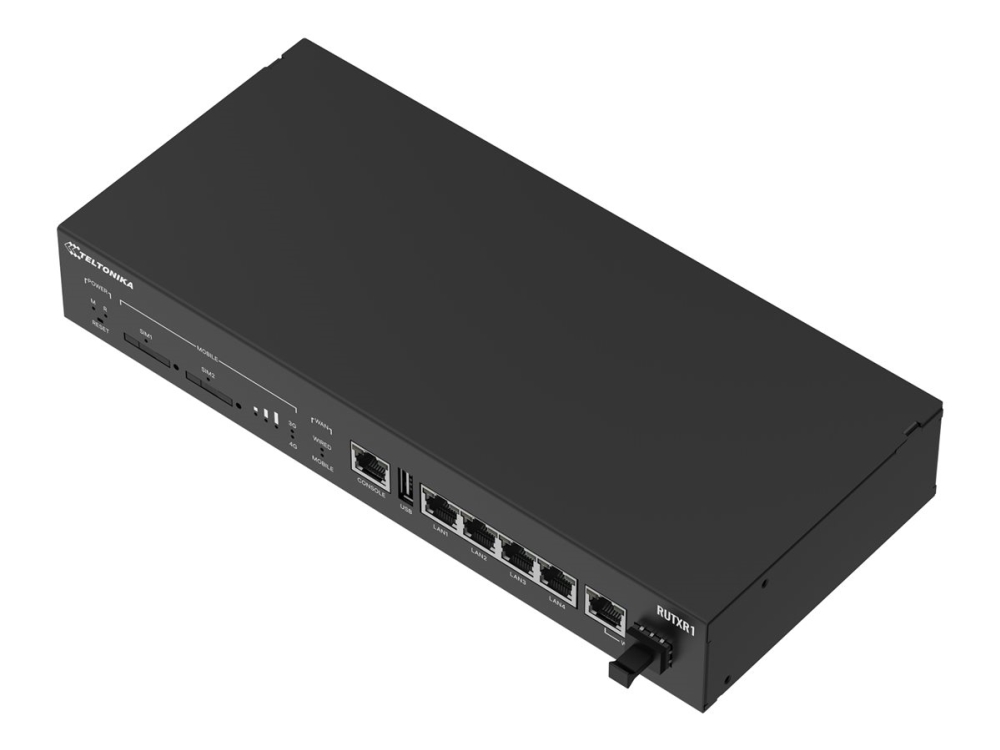 Teltonika RUTXR1 RUTXR1300000-router, LTE Cat 6, SFP, rackmonterbar