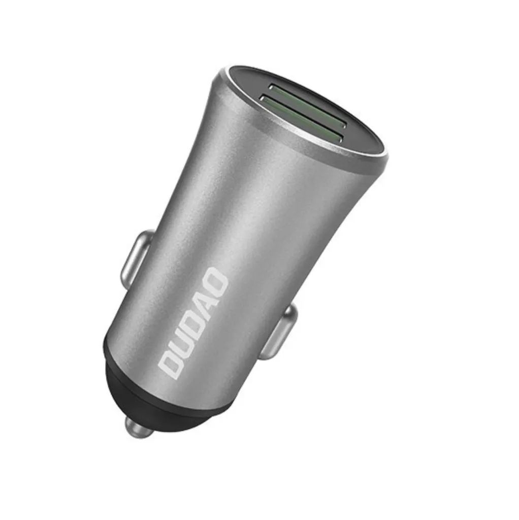 Dudao Smart billaddare 2x USB-A, 3,4A - Silver
