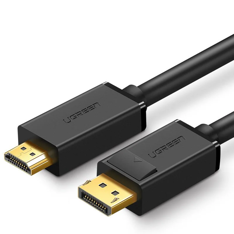Ugreen enkelriktad DisplayPort till HDMI-kabel 4K 30Hz, 32AWG, 1,5m - Svart