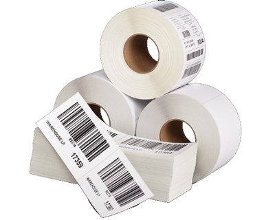 Zebra 2000D Direkttermo, 76x25mm, vit, 2560 rulle, 12 rullar