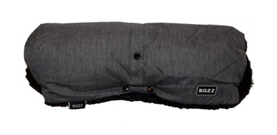 Bozz handmuff, grå melange fleece